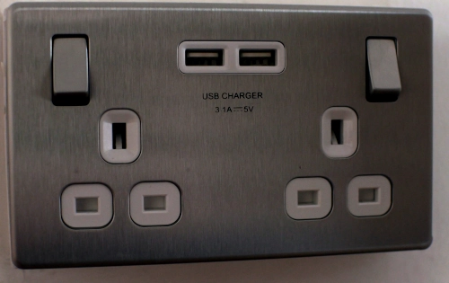 USB charging point in the room